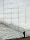 Silhouette at the foot of the staircase, La defence, Paris, FranceÃÂ ÃÂ 